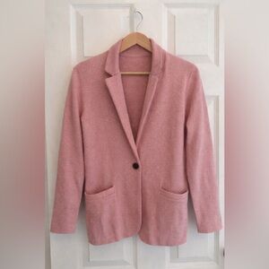 J.Crew Sweater Blazer | Petite Small | Light Pink | Like New